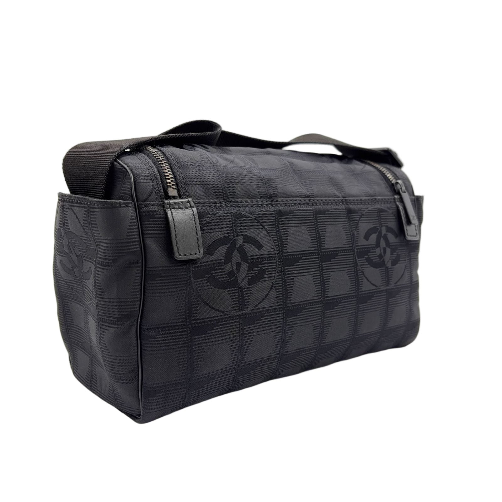 Chanel New Travel Line Nylon Black Shoulder — view 2