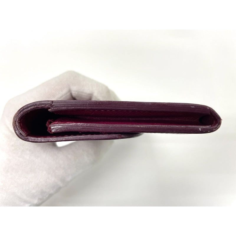 Louis Vuitton Epi Portefeuille Emilie Zipper Long Wallet Bordeaux — view 5