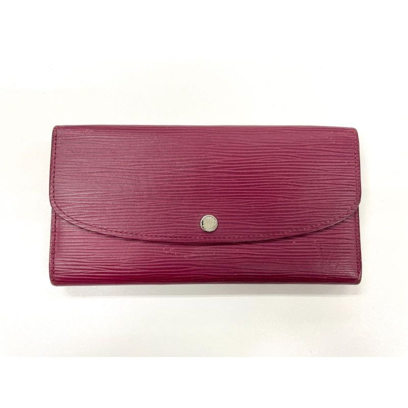 Louis Vuitton Epi Portefeuille Emilie Zipper Long Wallet Bordeaux