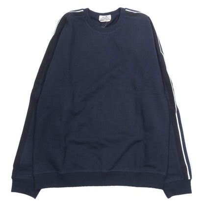 Hermes Run Sweatshirt Shirt Hline Brushed Lining Top Side Line Trainers XL Navy