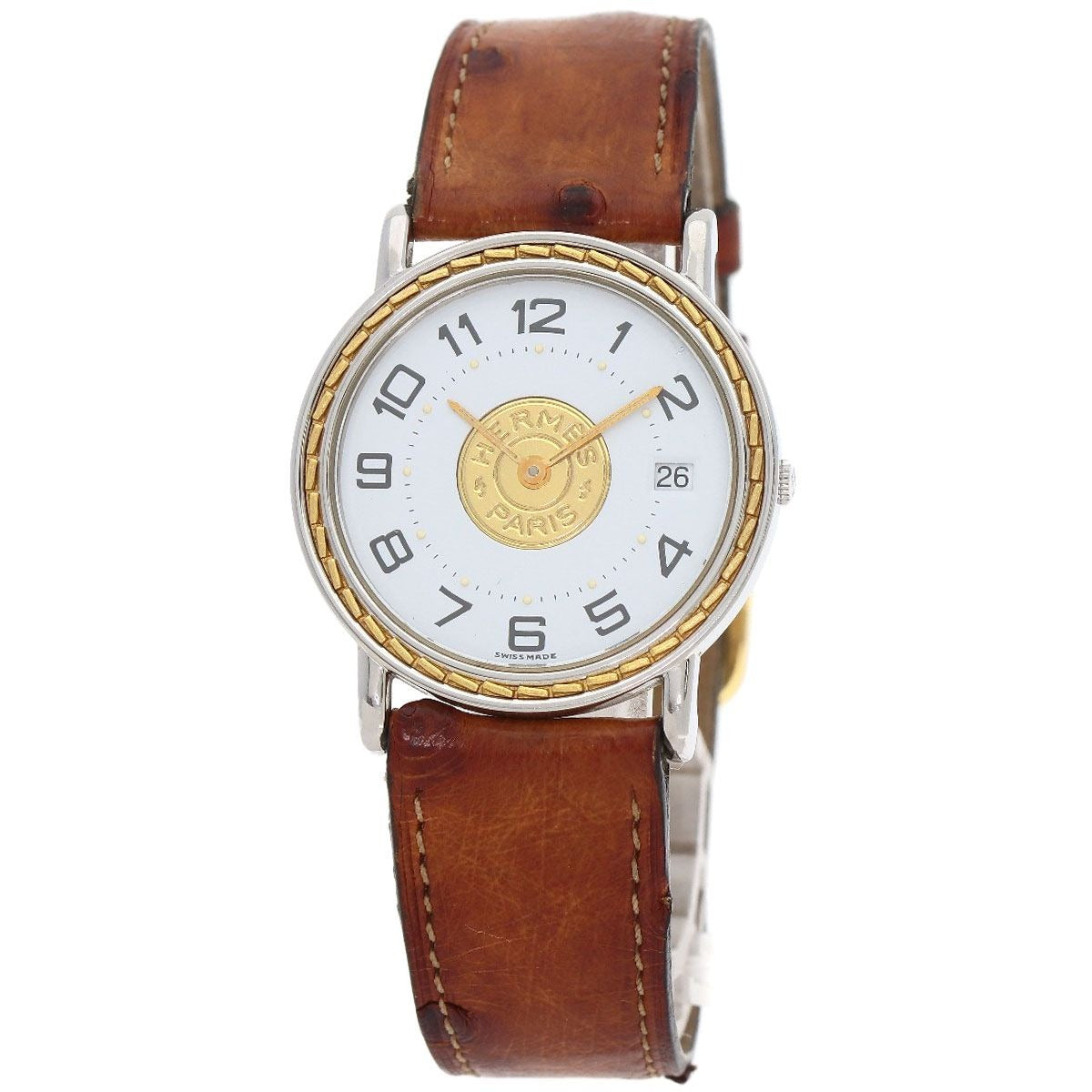 Hermes Serie Watch SS Leather