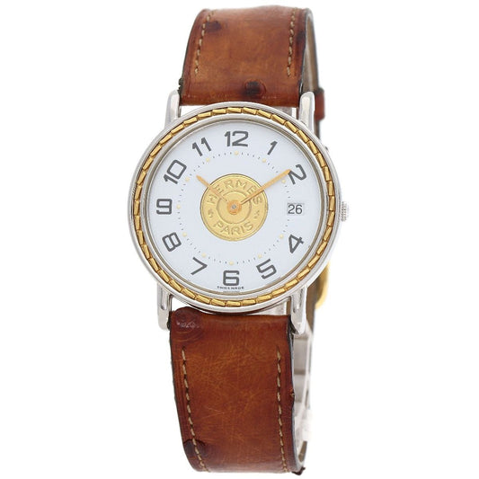 Hermes Serie Watch SS Leather
