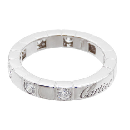 Cartier Lanieres Ring White Gold 18K Diamond 47 — view 4