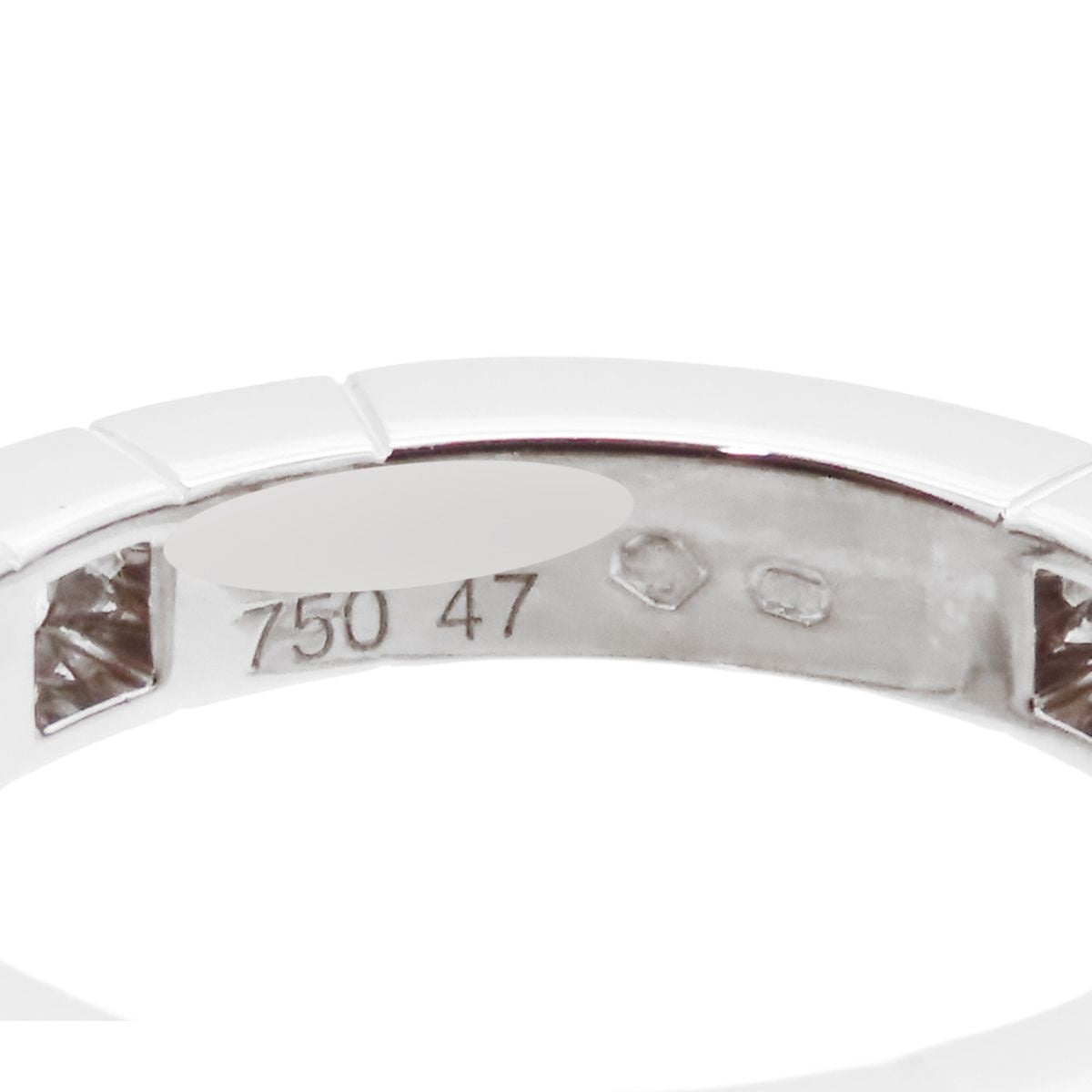 Cartier Lanieres Ring White Gold 18K Diamond 47 — view 6