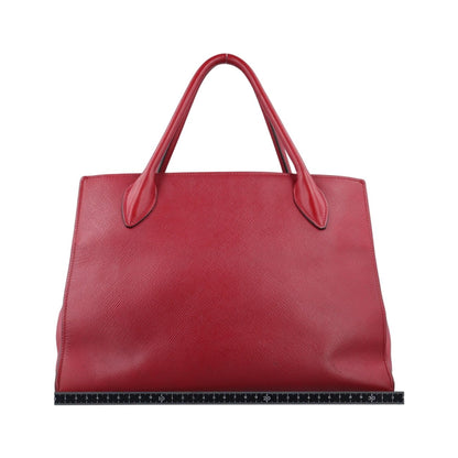 Prada Cuir Monochrome Red Saffiano Leather 59 Messenger Bag — view 2