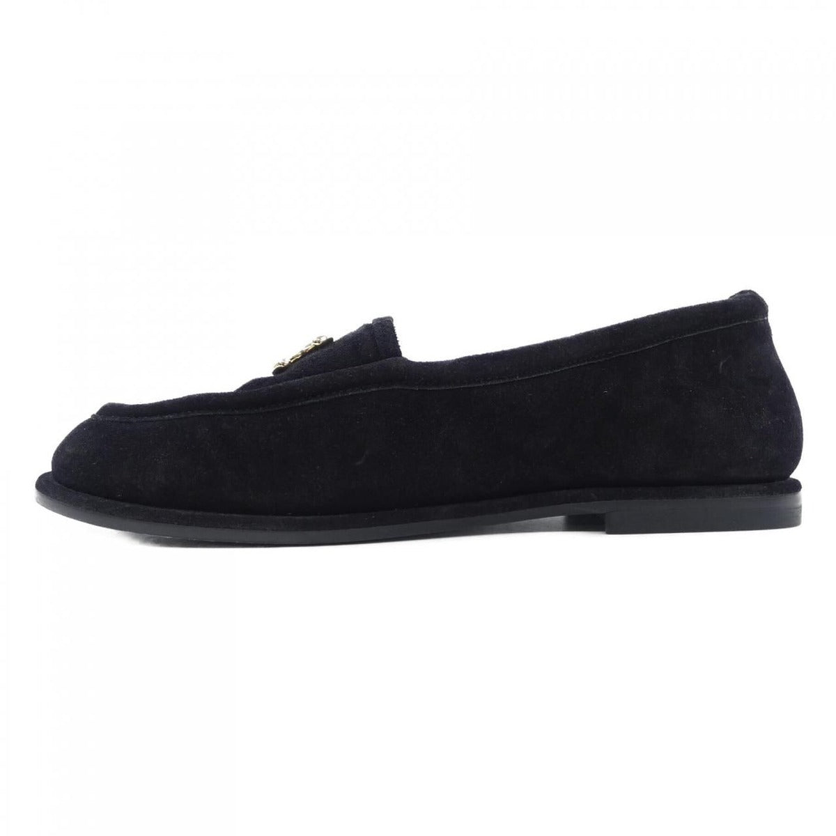 Chanel Moccasins Shoes Suede Black — view 2