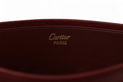 Cartier Card Case Vintage Cartier Mini Pouch Must De Cartier Bordeaux L3000015