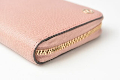Gucci Wallet Gucci Long Wallet Petit Marmont Leather Light Pink Round Zipper