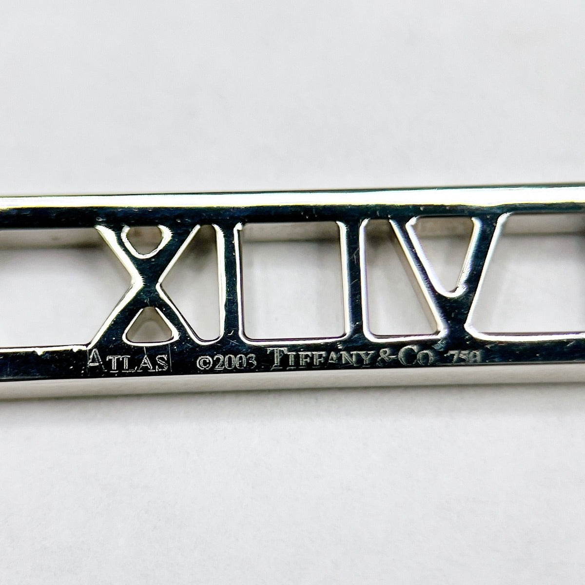 Tiffany & Co. Atlas Bar White Gold Necklace — view 3