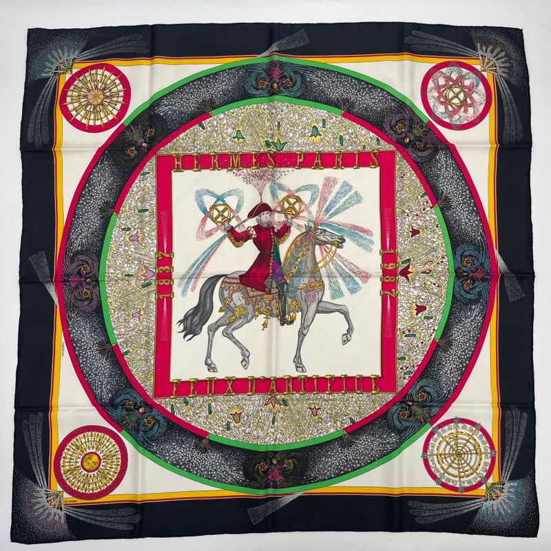 Hermes 150 Years Limited Edition 1987 Carre 90 FEUX D'artifice Fire Of Skill