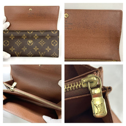 Louis Vuitton Monogram Pochette Porto Monet Credit Bifold Long Wallet M61725