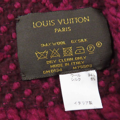 Louis Vuitton M75503 Echarpe Logomania Wool Silk Fringed Knitted
