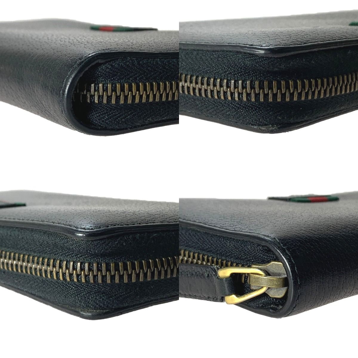 Gucci Round Zipper Long Wallet 435298 Black