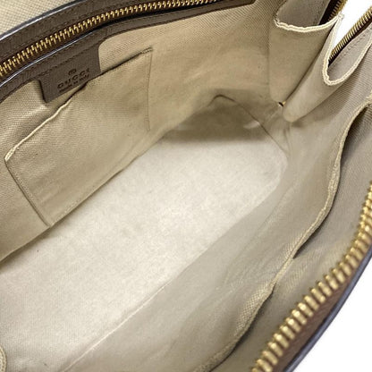 Gucci Handbag Horsebit 1955 Medium Top Handle Bag 620850 Dark Brown Beige And