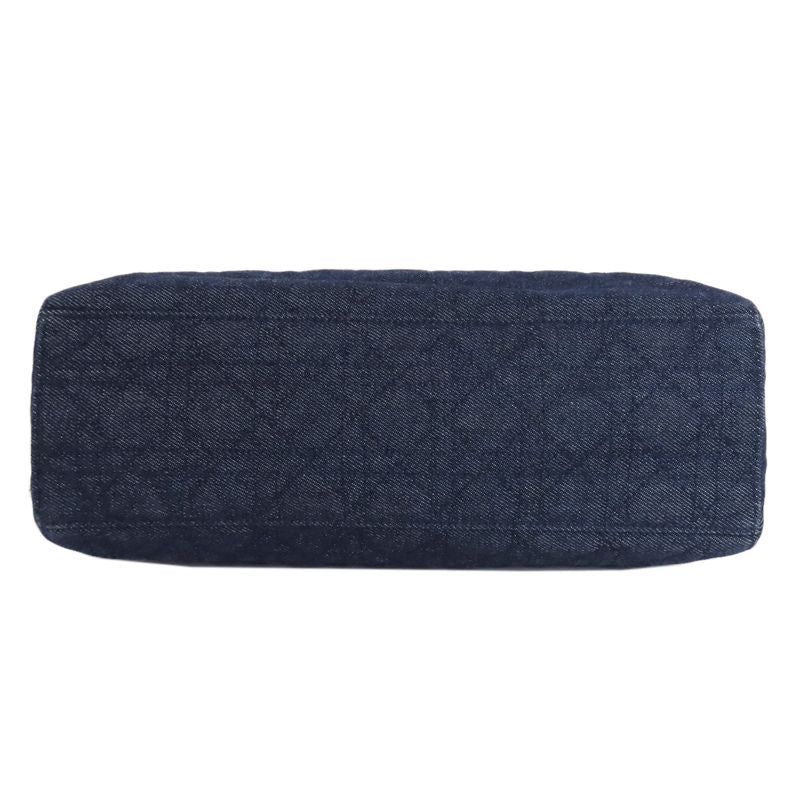 Christian DIOR Lady Dior Canage Tote 2WAY Handbag Denim Women