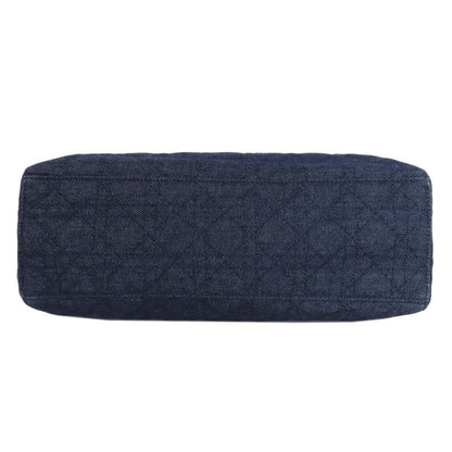 Christian DIOR Lady Dior Canage Tote 2WAY Handbag Denim Women