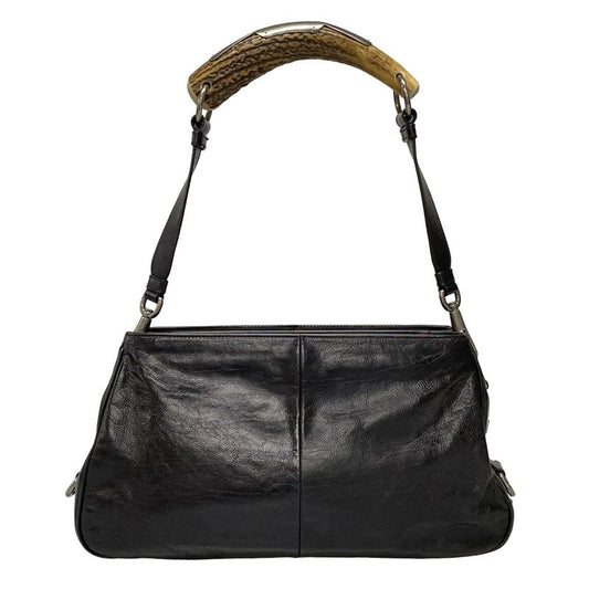 Yvessaint Laurent Rivegauche (ysl) Shoulder Bag Mombasa 105480 Black Leather