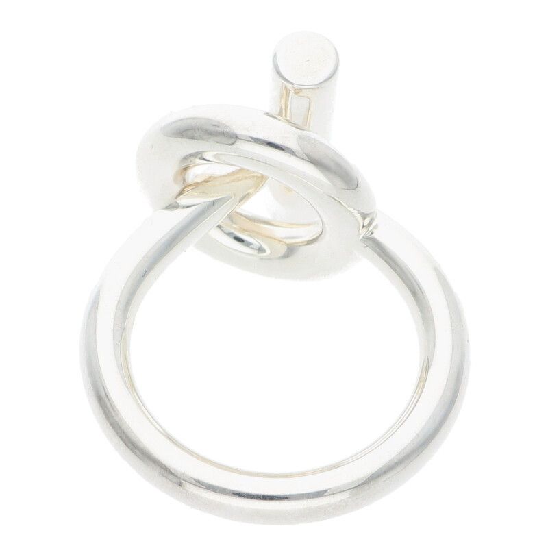 Hermes Echape Silver Ring Men's 52 11