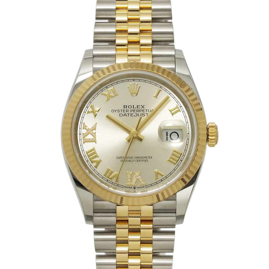 Rolex Datejust Roulette Watch Diamond 18k Yellow Gold Automatic Winding