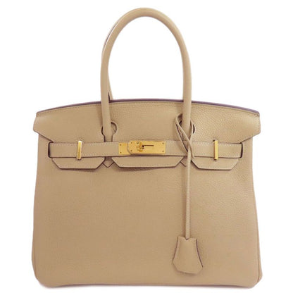Hermes Birkin 30 Trench Gold Hardware Handbag Taurillon Women