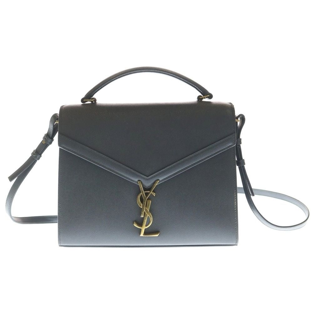 Saint Laurent Paris Cassandra Top Handle Leather Shoulder Bag Gray