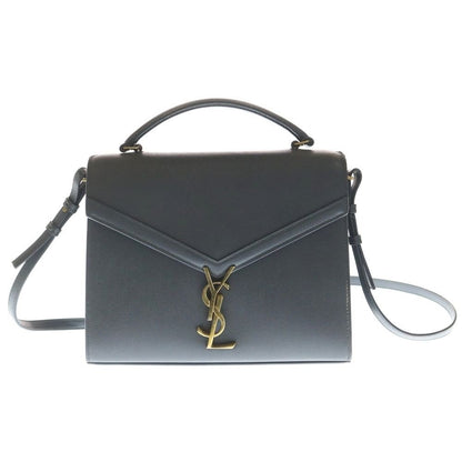 Saint Laurent Paris Cassandra Top Handle Leather Shoulder Bag Gray