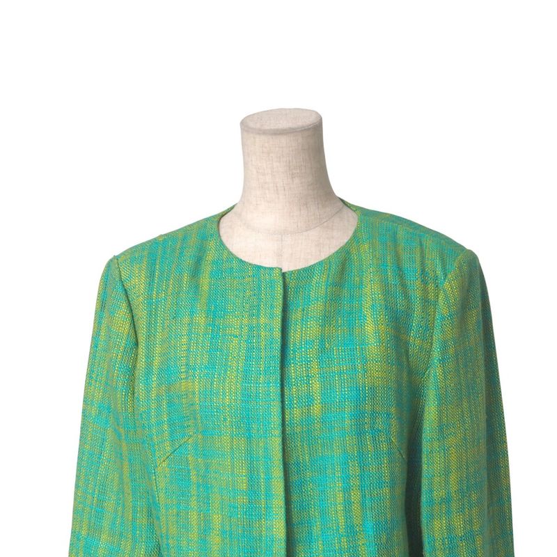 Balenciaga Vintage Skirt Setup Size 40 Jacquard Collarless Jacket Tight Skirt