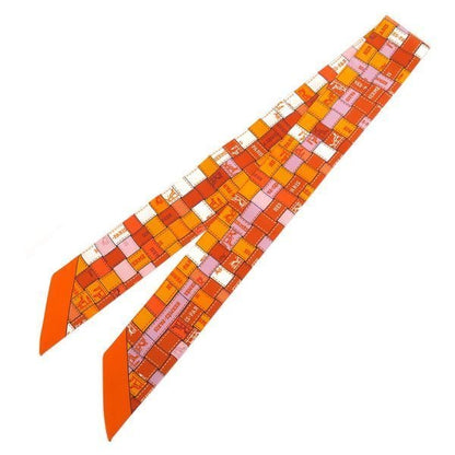 Hermes Twilly Silk Orange