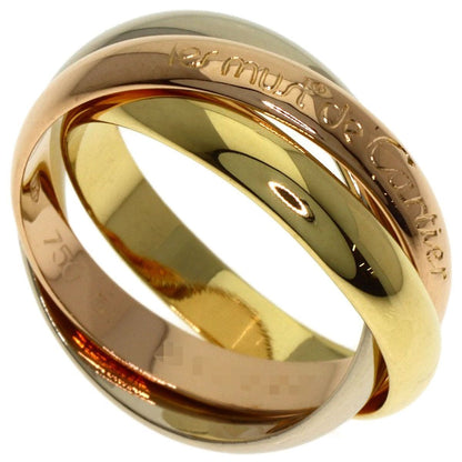 Cartier Trinity 51 Ring 18k Yellow Gold 18k White Pink