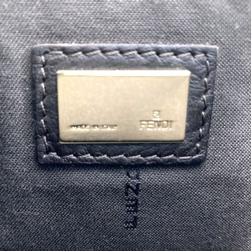 Fendi Shoulder Bag Denim Blue Gold Hardware Women