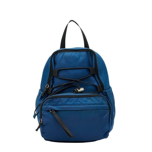Prada Rucksack Sac Backpack V418 Blue Black Nylon