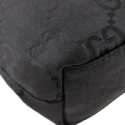 Gucci One Shoulder 001998 X GG Nylon Black Ladies Shoulder Bag