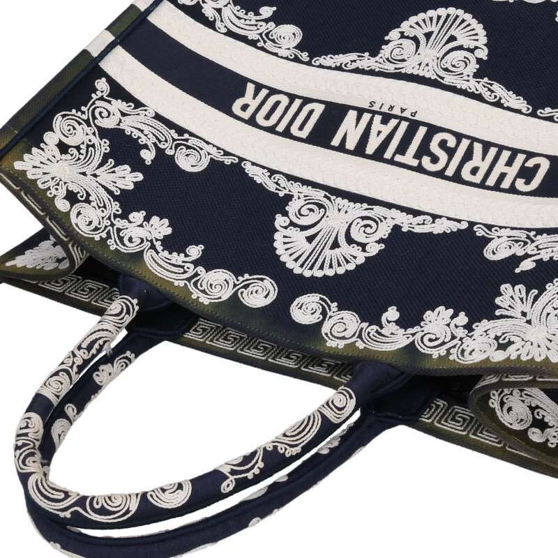 Dior BOOK TOTE Book Tote Large Gradient Finish Cornelia Embroidered Tote Bag