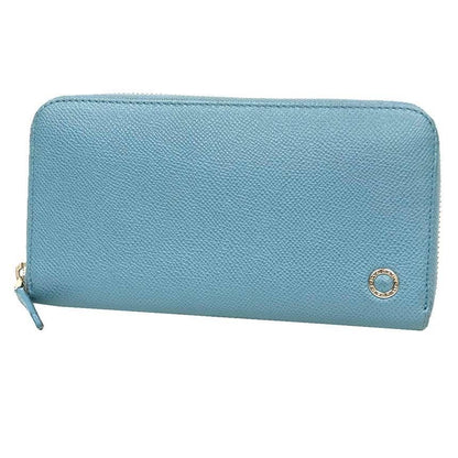 Bvlgari Man Zip Around Wallet Light Blue