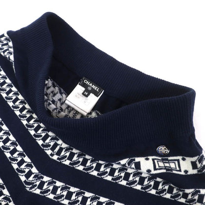 CHANEL P56182k07327 100% Cashmere Coco Mark Logo Hardware Chain And Tan Lock