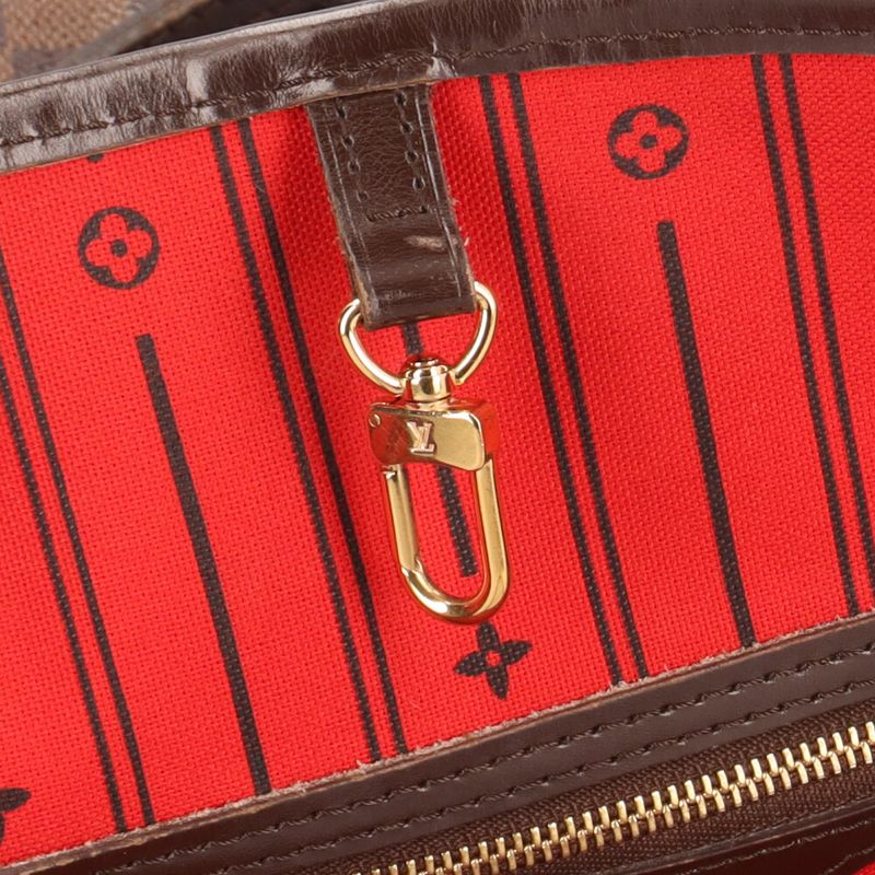 Louis Vuitton Neverfull MM Damier Tote Bag Damier Canvas N51105 Brown Unisex