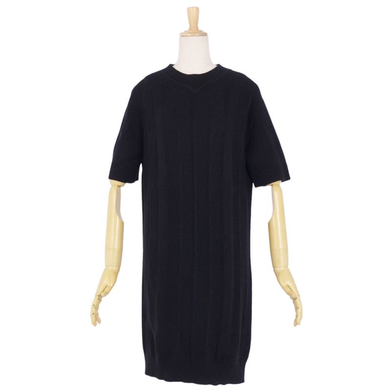 Hermes Dress Knit Sweater Short Sleeves