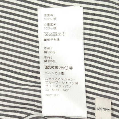 Celine Triomphe Embroidery Silk Cotton Shirt Gray White — view 4