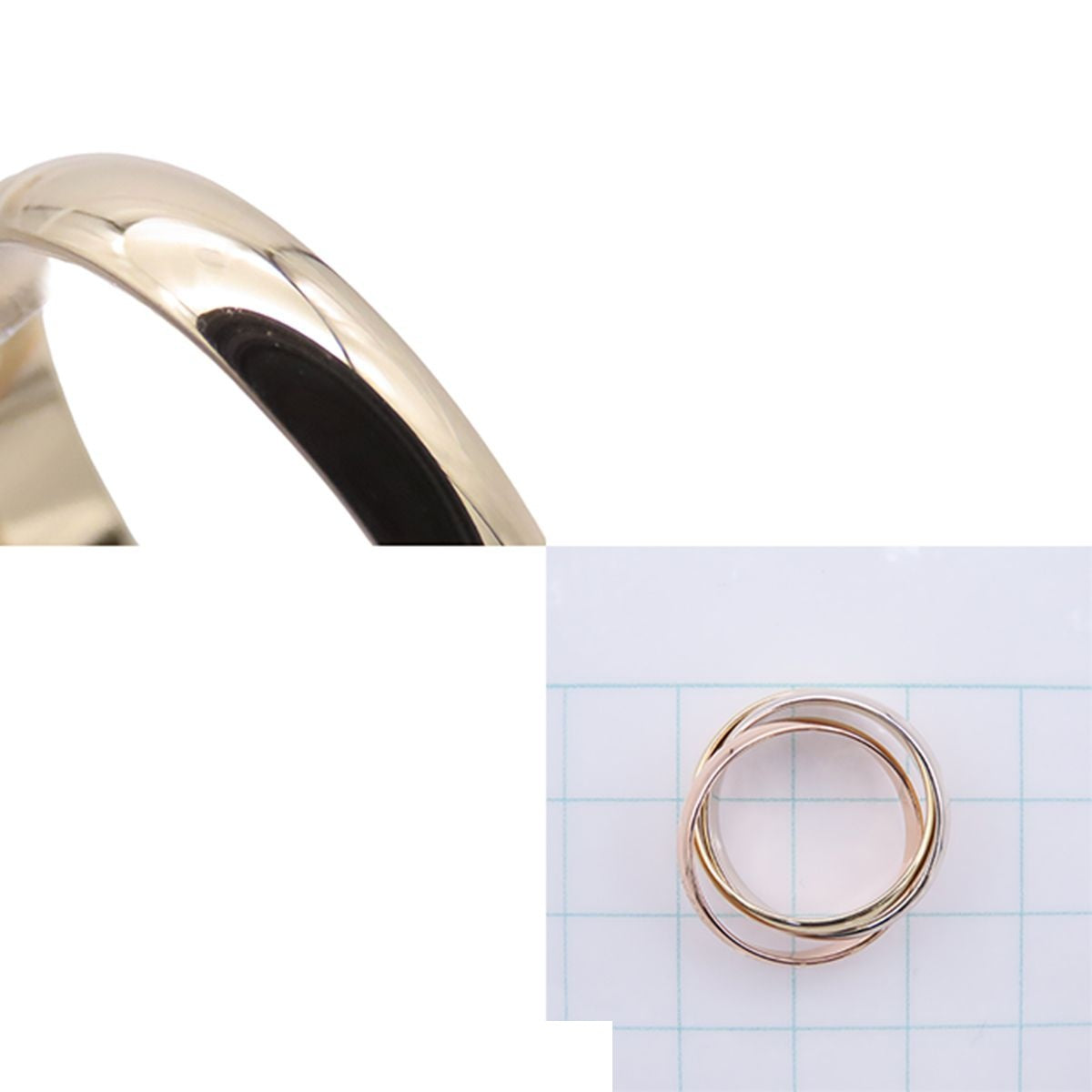 Cartier Trinity Three Color Gold MM Classic 52 Ring — view 8