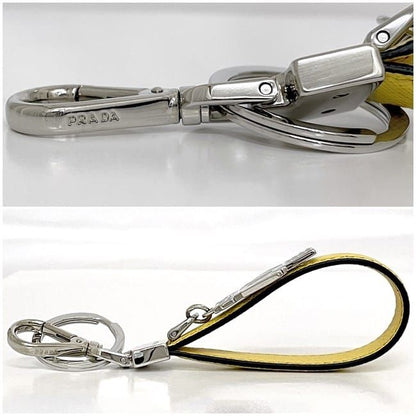 Prada Key Holder Yellow SOLE F0377 2pp040 Never Used