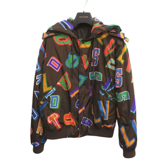Louis Vuitton X NBA 21AW Letter Nylon Blouson Rm212m Jacket Brown Size 48 LV
