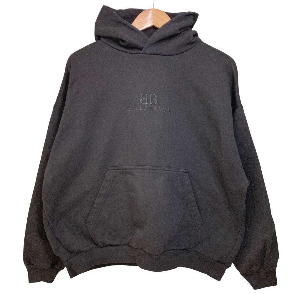 Balenciaga Model BB Logo Embroidery Pullover Sweatshirt Hoodie