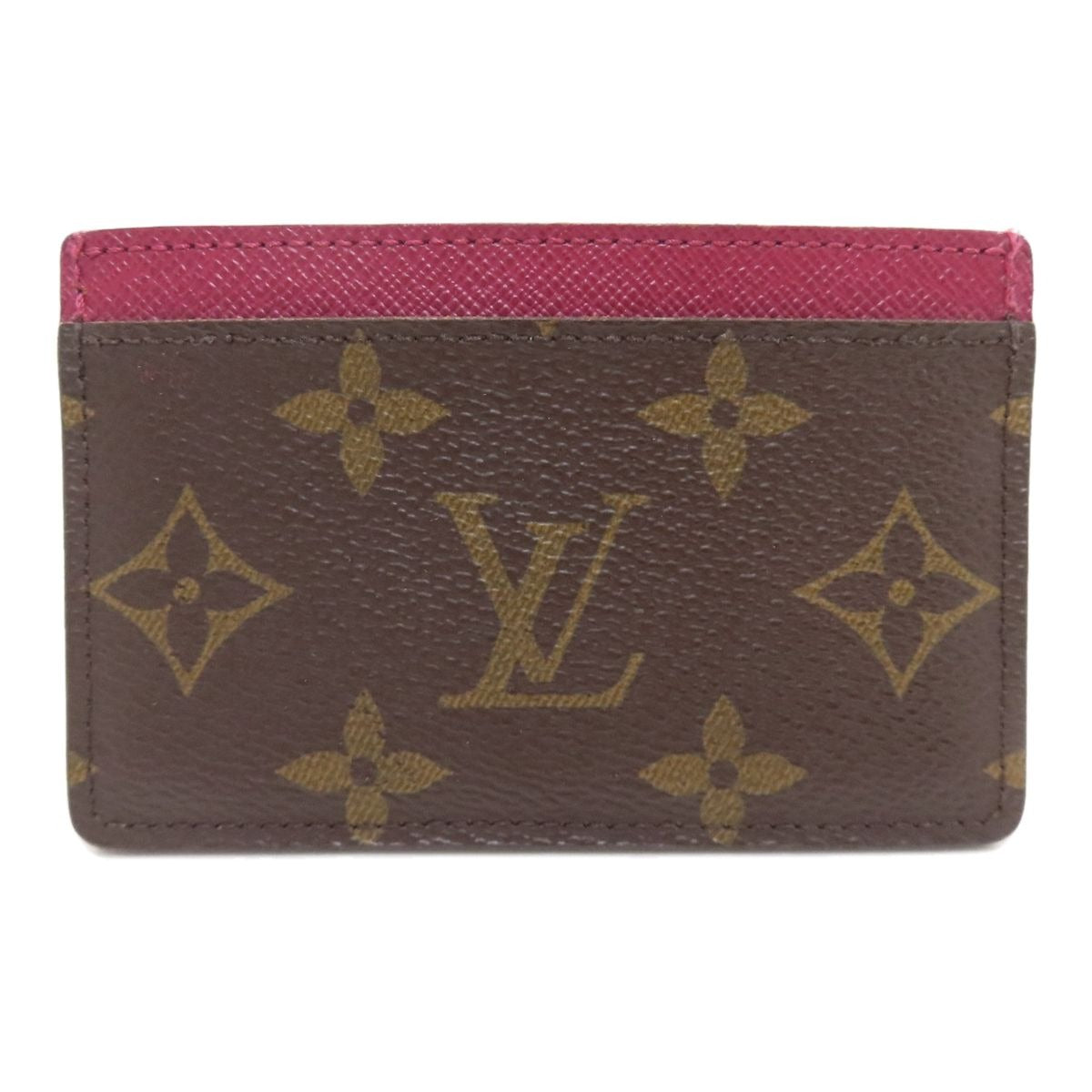 Louis Vuitton Card Holder Sample Case Monogram Canvas X Fuchsia Brown