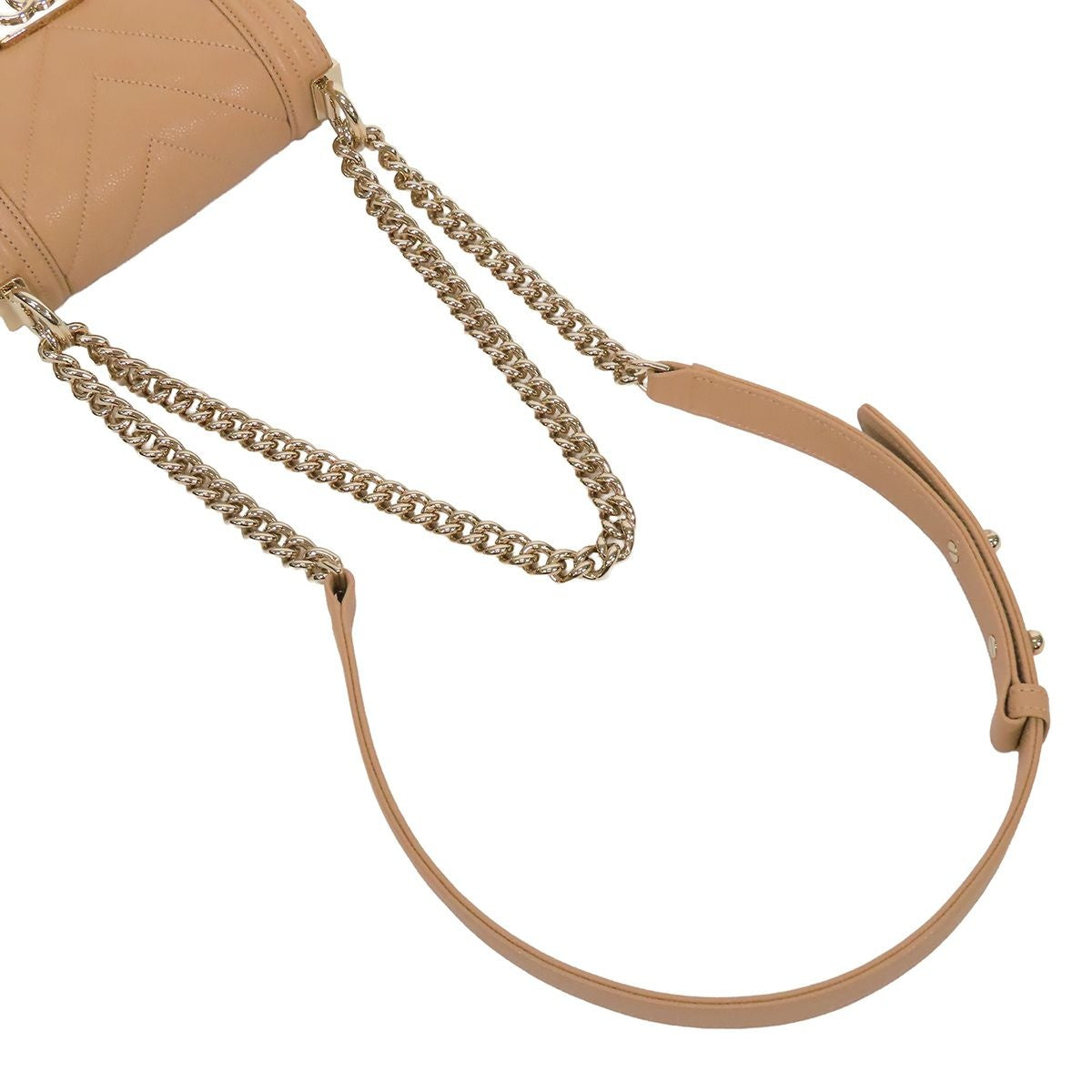 Chanel Boy Beige Gold Caviar Leather Mini Chain Stitch 15 Shoulder Bag — view 4