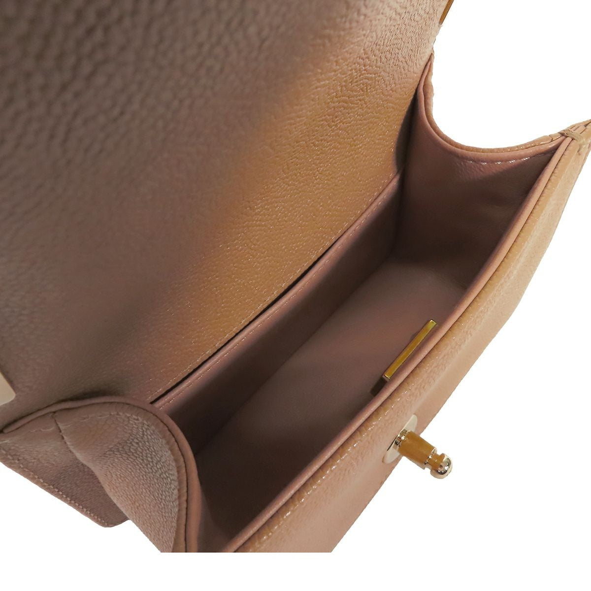 Chanel Boy Beige Gold Caviar Leather Mini Chain Stitch 15 Shoulder Bag — view 5