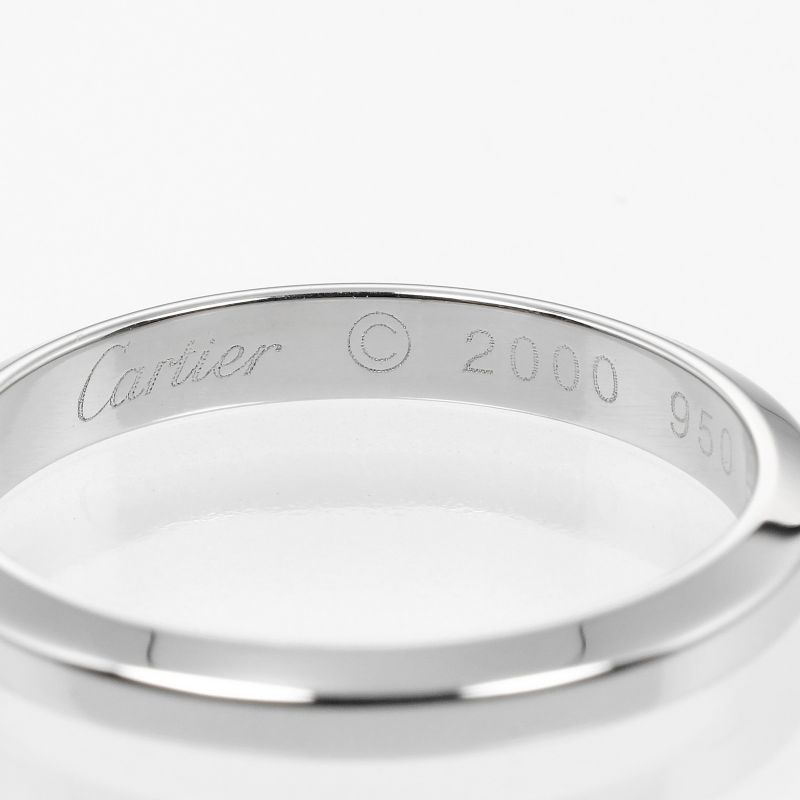 Cartier Declaration 3mm (0.12in) Model Pt950platinum 16.5 Men's 5.23g Ring