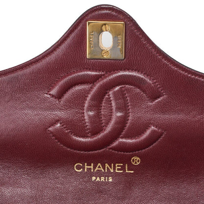 Chanel Mini Matelasse Turnlock Design Flap Chain Shoulder Bag Lamb Skin Navy