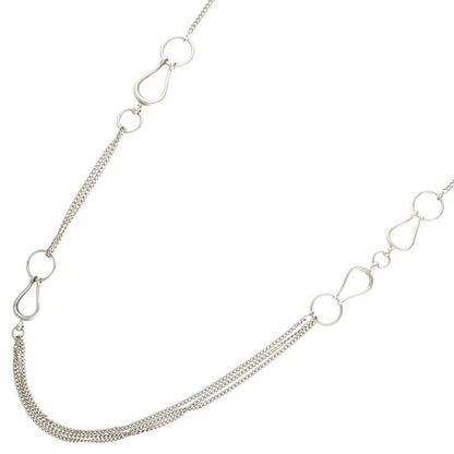 Hermes Horsebit Silver Necklace Men's