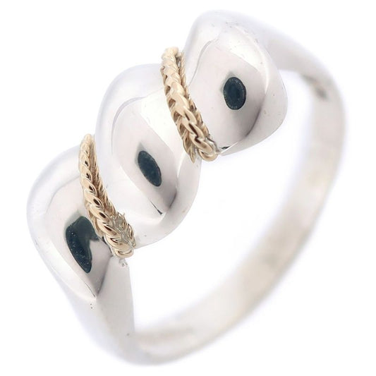 Tiffany & Co Candy Twist Silver 925 X K14 Yellow Gold #11 Ladies 2.5g Ring