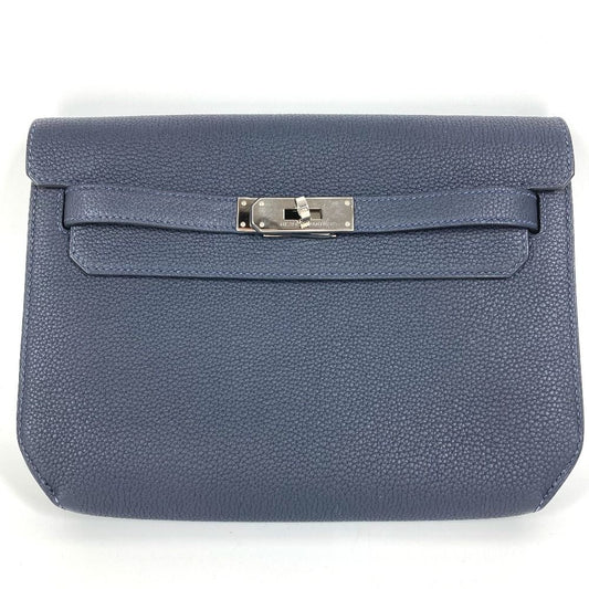 Hermes Clutch Kelly Depeche 25 Togo Navy